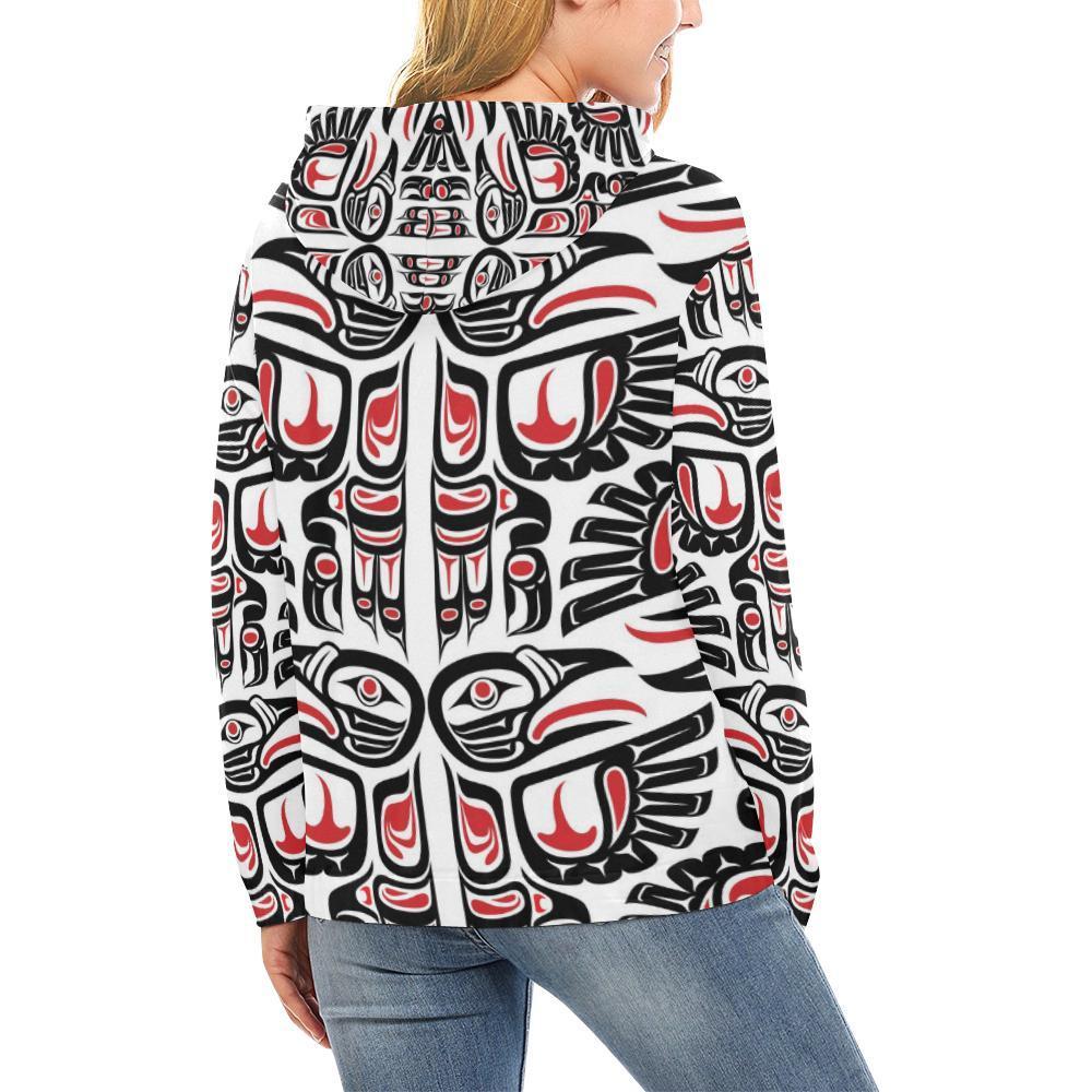 Aztec Tribal Native American Indians Navajo Print Women Pullover Hoodies -grizzshop