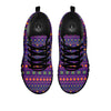 Aztec Trippy Neon Ethnic Print Black Sneaker-grizzshop