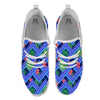 Aztec Tropical Hibiscus Flower Print Pattern White Athletic Shoes-grizzshop