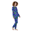 Aztec Tropical Hibiscus Flower Print Pattern Women's Pajamas-grizzshop