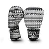 Load image into Gallery viewer, Aztec White And Black Print Pattern Boxing Gloves-grizzshop