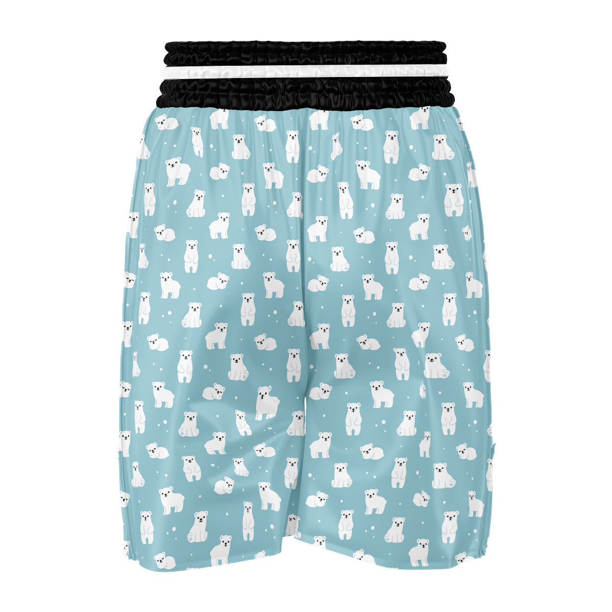 Baby Bear Cartoon Cute Print Pattern Boxing Shorts-grizzshop