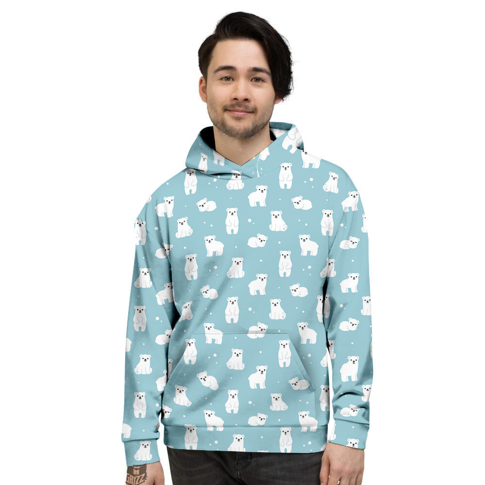 Baby Bear Cartoon Cute Print Pattern Men's Hoodie-grizzshop