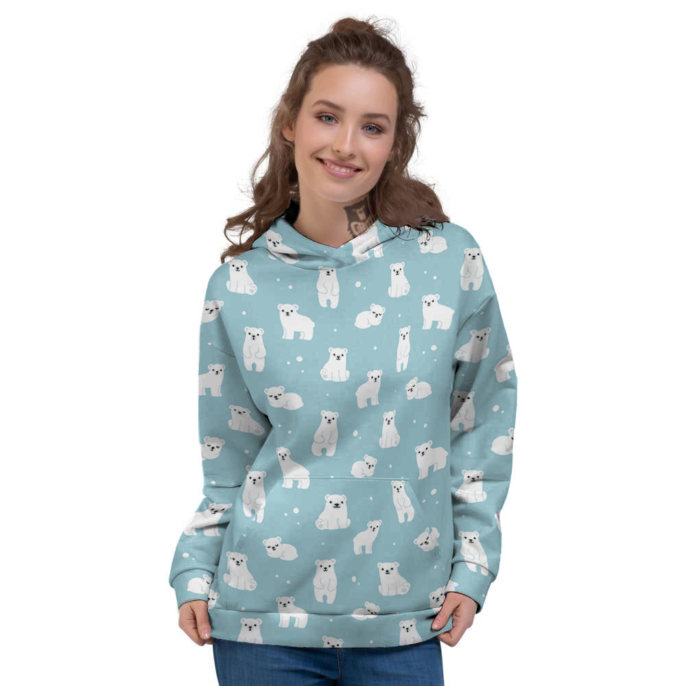 Baby Bear Cartoon Cute Print Pattern Women's Hoodie-grizzshop