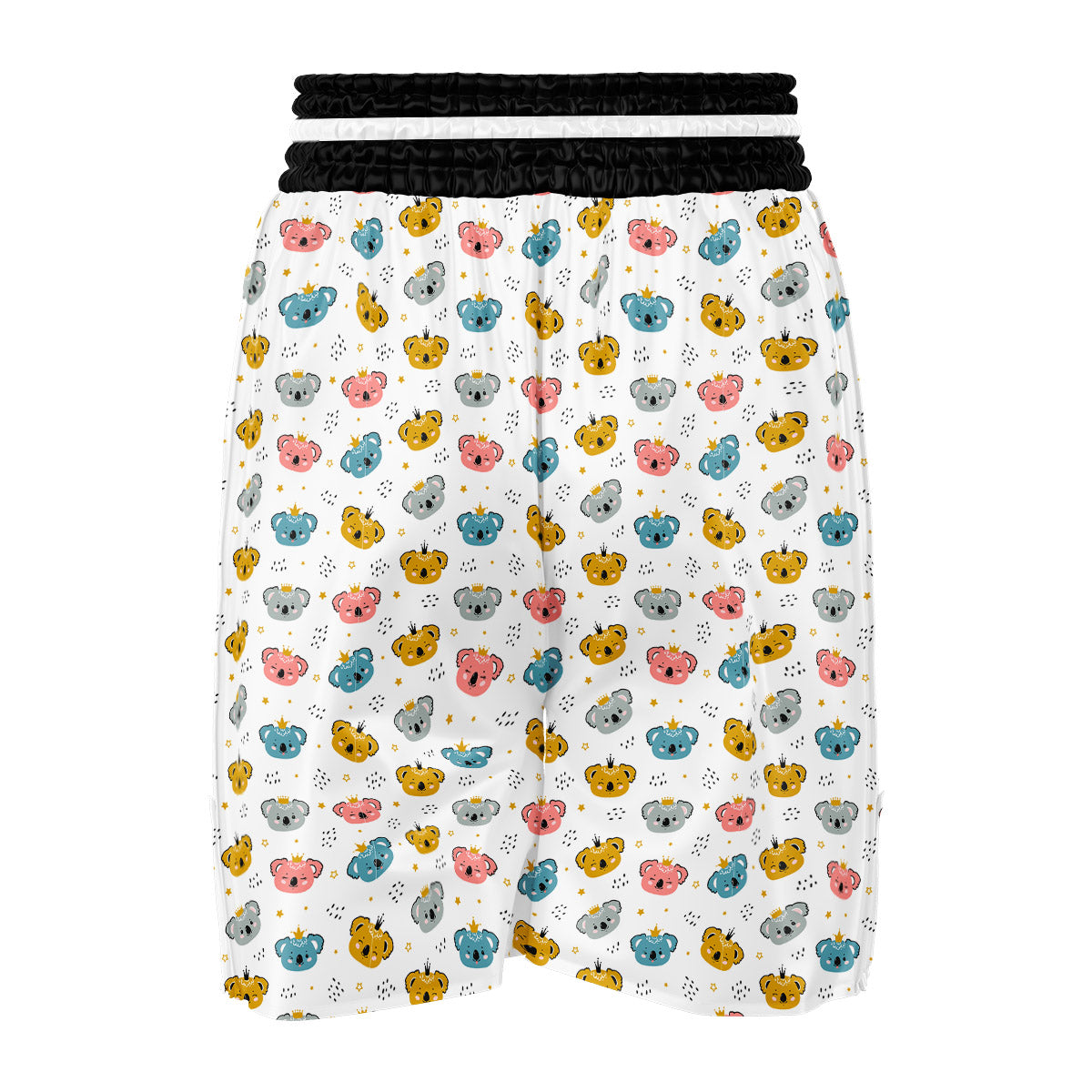 Baby Bear Colorful Cartoon Print Pattern Boxing Shorts-grizzshop