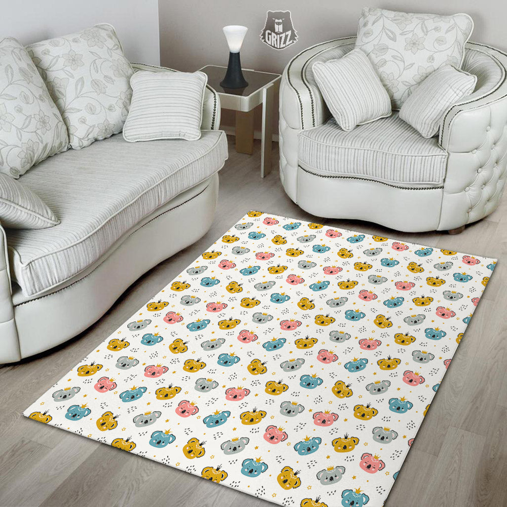 Baby Bear Colorful Cartoon Print Pattern Floor Mat-grizzshop