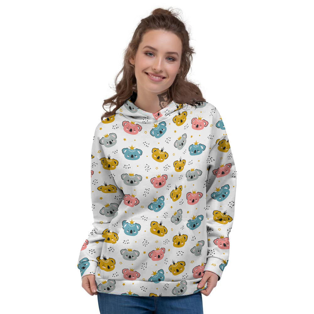 Baby Bear Colorful Cartoon Print Pattern Women's Hoodie-grizzshop