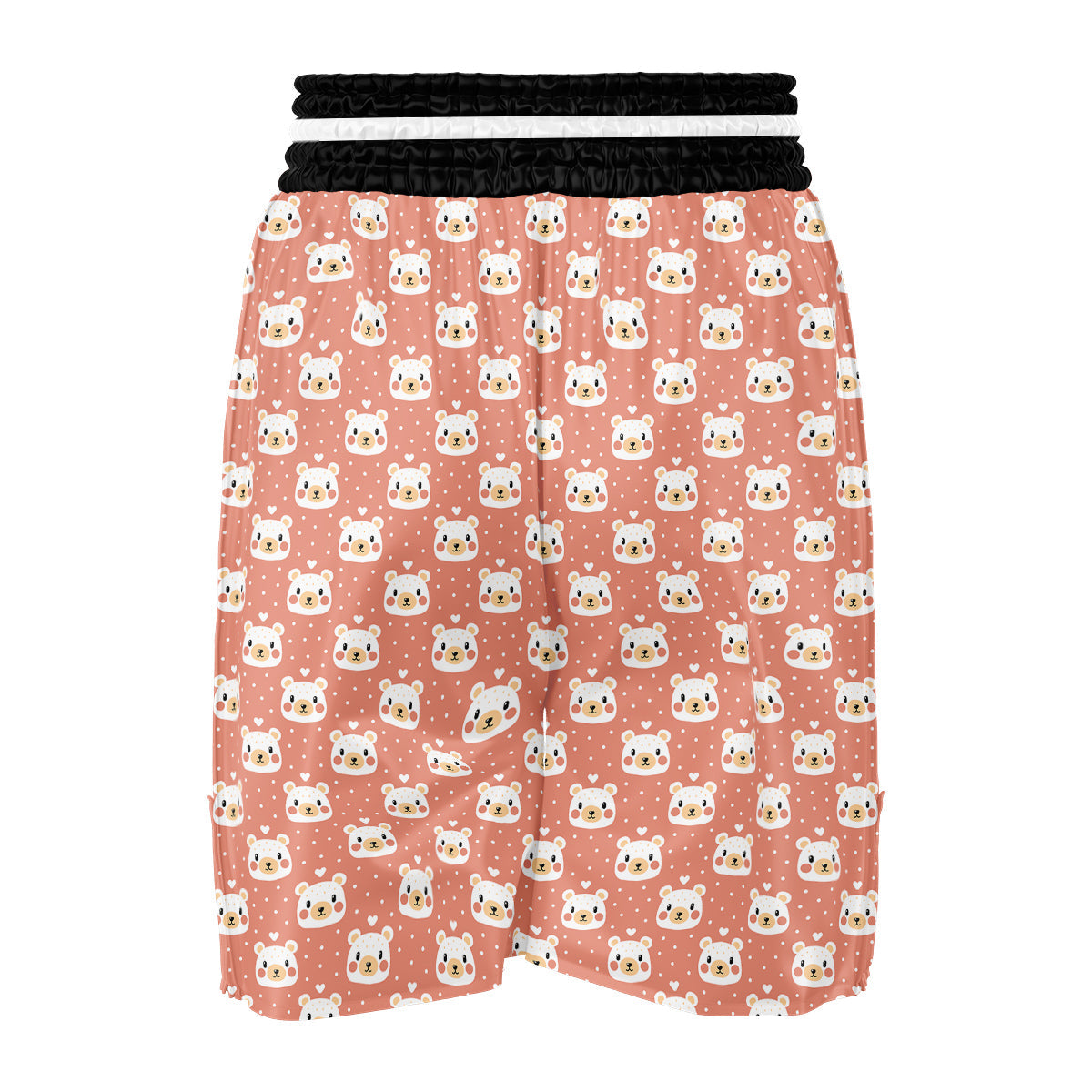 Baby Bear Cute Polka Dot Print Pattern Boxing Shorts-grizzshop