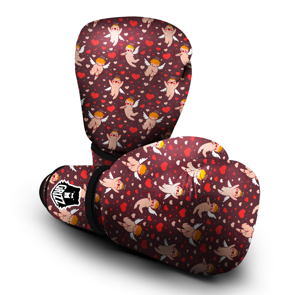 Baby Cupid Print Pattern Boxing Gloves-grizzshop