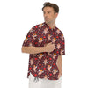 Baby Cupid Print Pattern Men's Short Sleeve Shirts-grizzshop