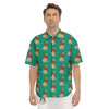 Baby Lion Print Pattern Men's Short Sleeve Shirts-grizzshop