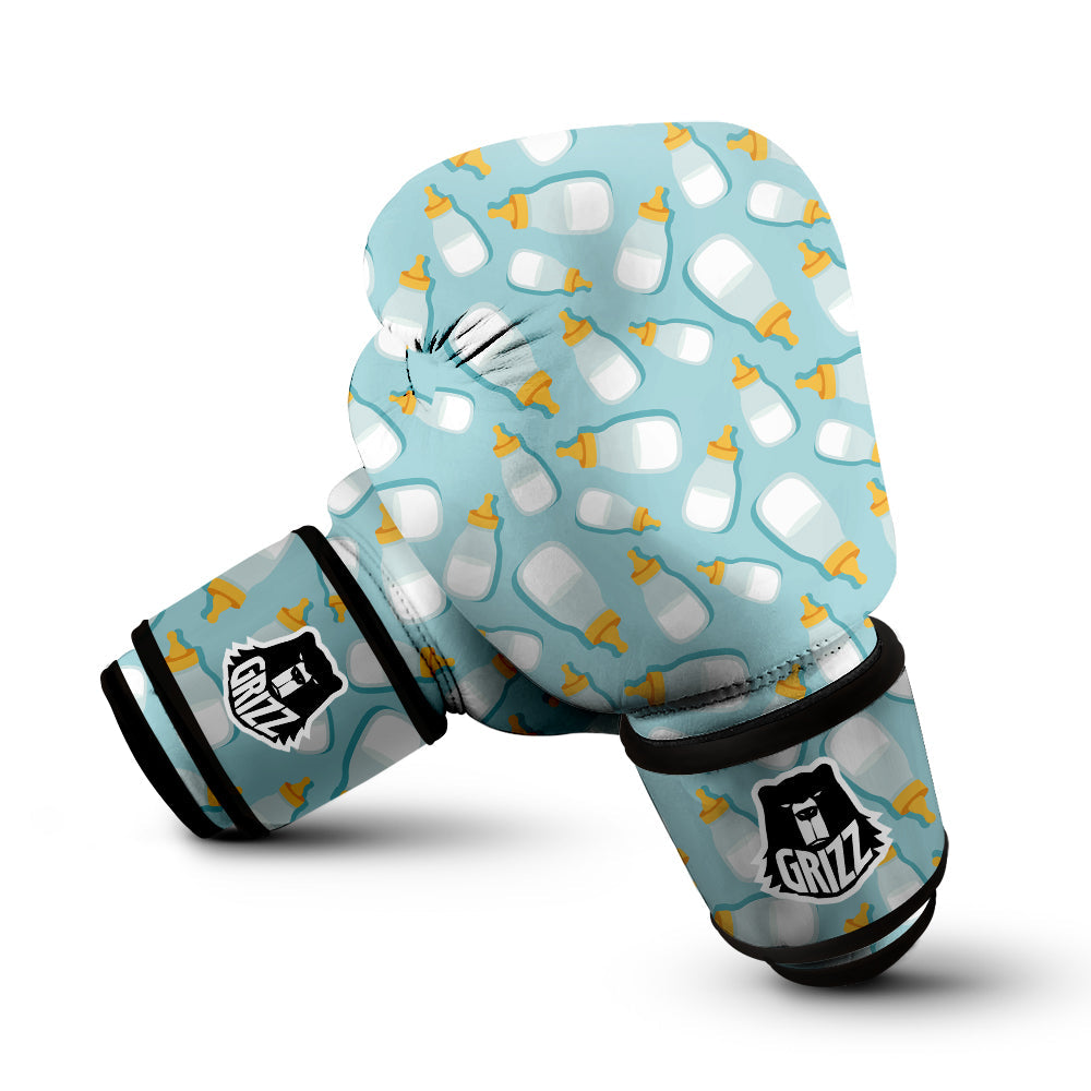Baby Mike And Bottles Print Pattern Boxing Gloves-grizzshop