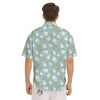 Baby Mike And Bottles Print Pattern Men's Short Sleeve Shirts-grizzshop