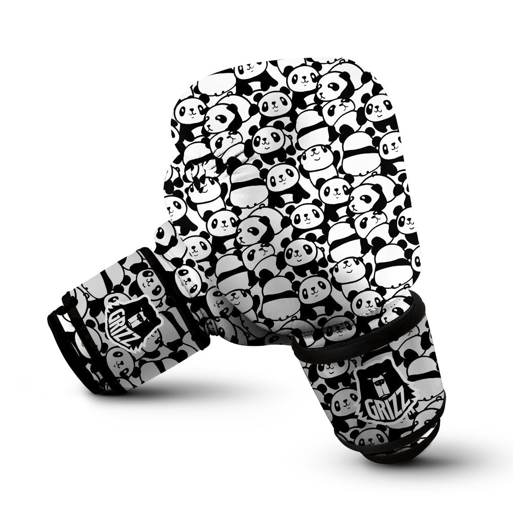 Baby Panda Cute Print Pattern Boxing Gloves-grizzshop