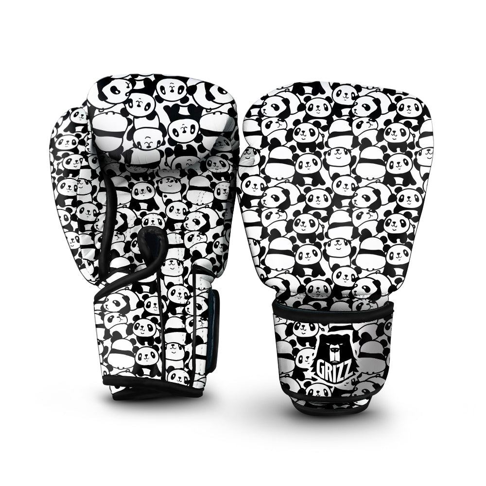 Baby Panda Cute Print Pattern Boxing Gloves-grizzshop