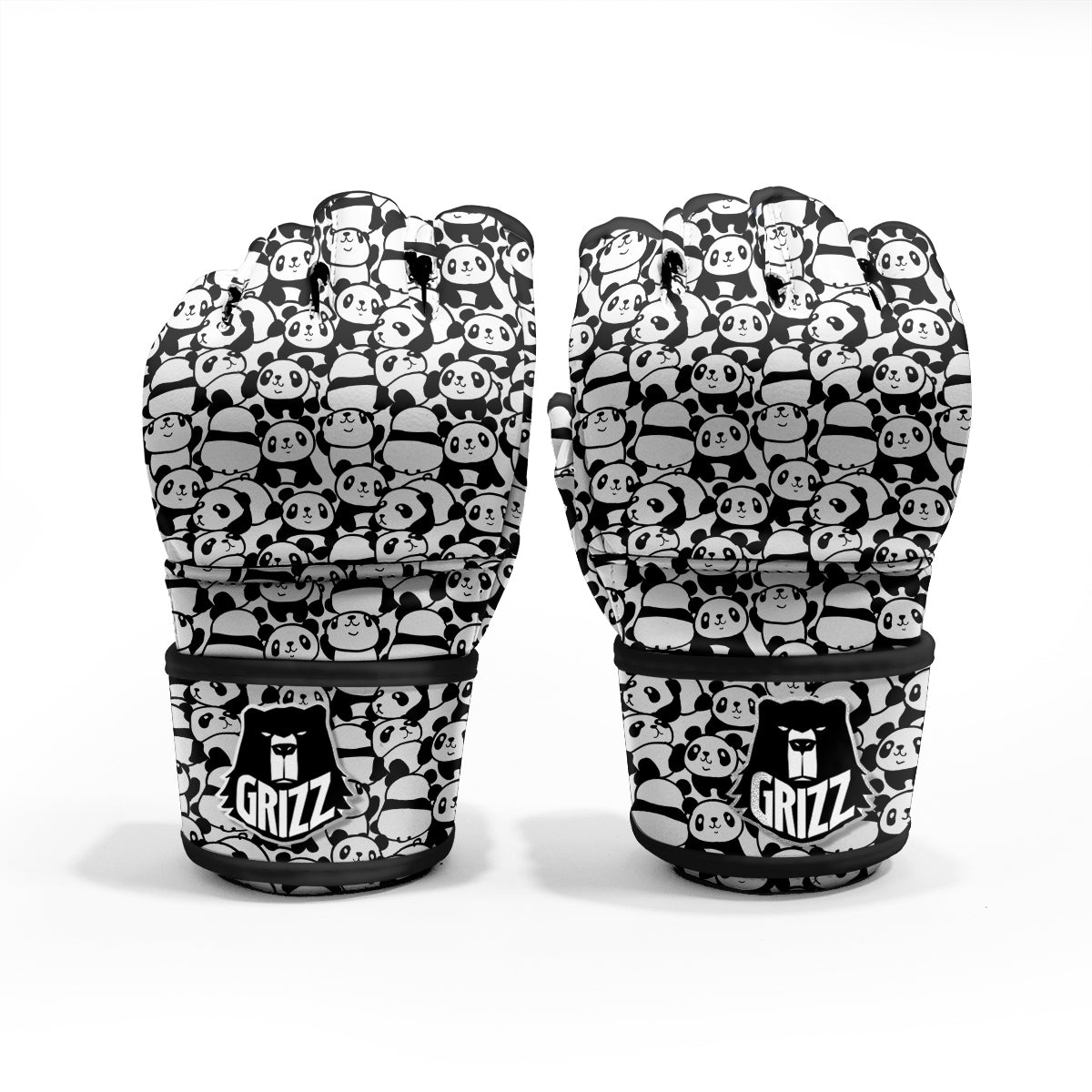 Baby Panda Cute Print Pattern MMA Gloves-grizzshop
