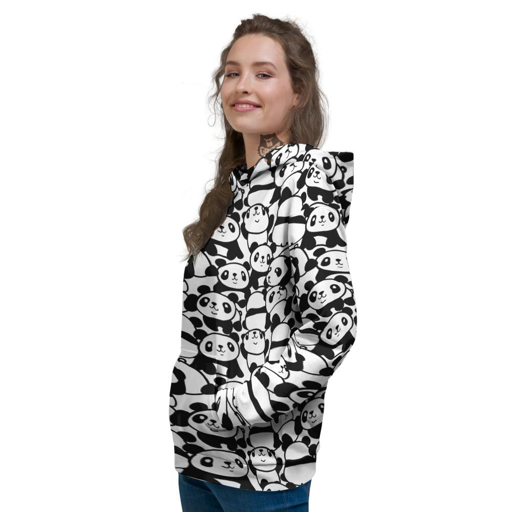 Baby Panda Cute Print Pattern Women's Hoodie-grizzshop