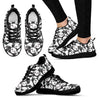Baby Panda Pattern Print Black Sneaker Shoes For Men Women-grizzshop