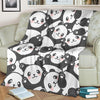 Baby Panda Pattern Print Blanket-grizzshop