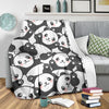 Baby Panda Pattern Print Blanket-grizzshop