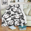 Baby Panda Pattern Print Blanket-grizzshop