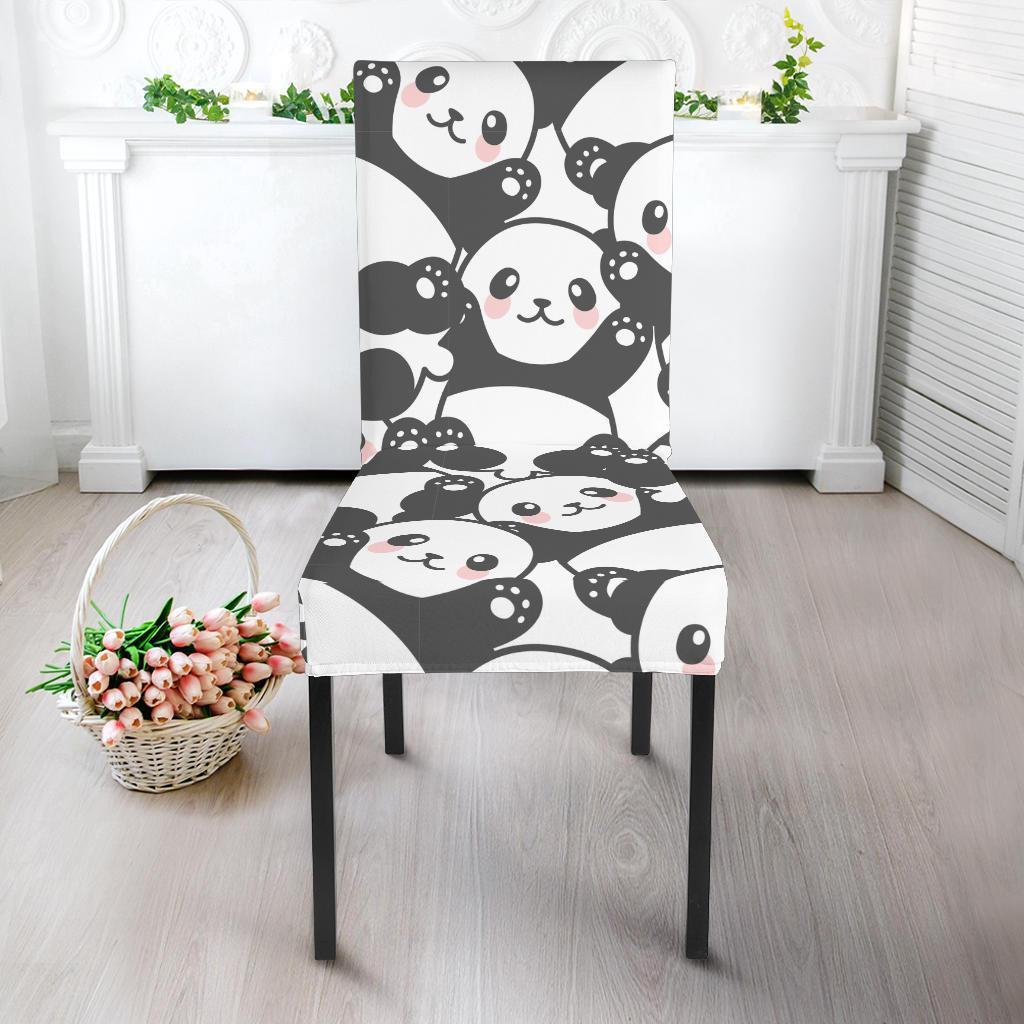 Baby Panda Pattern Print Chair Cover-grizzshop