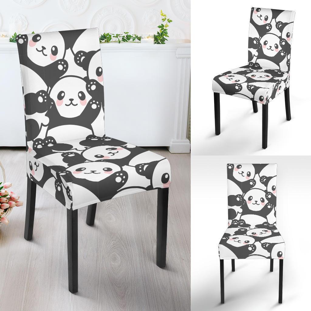 Baby Panda Pattern Print Chair Cover-grizzshop