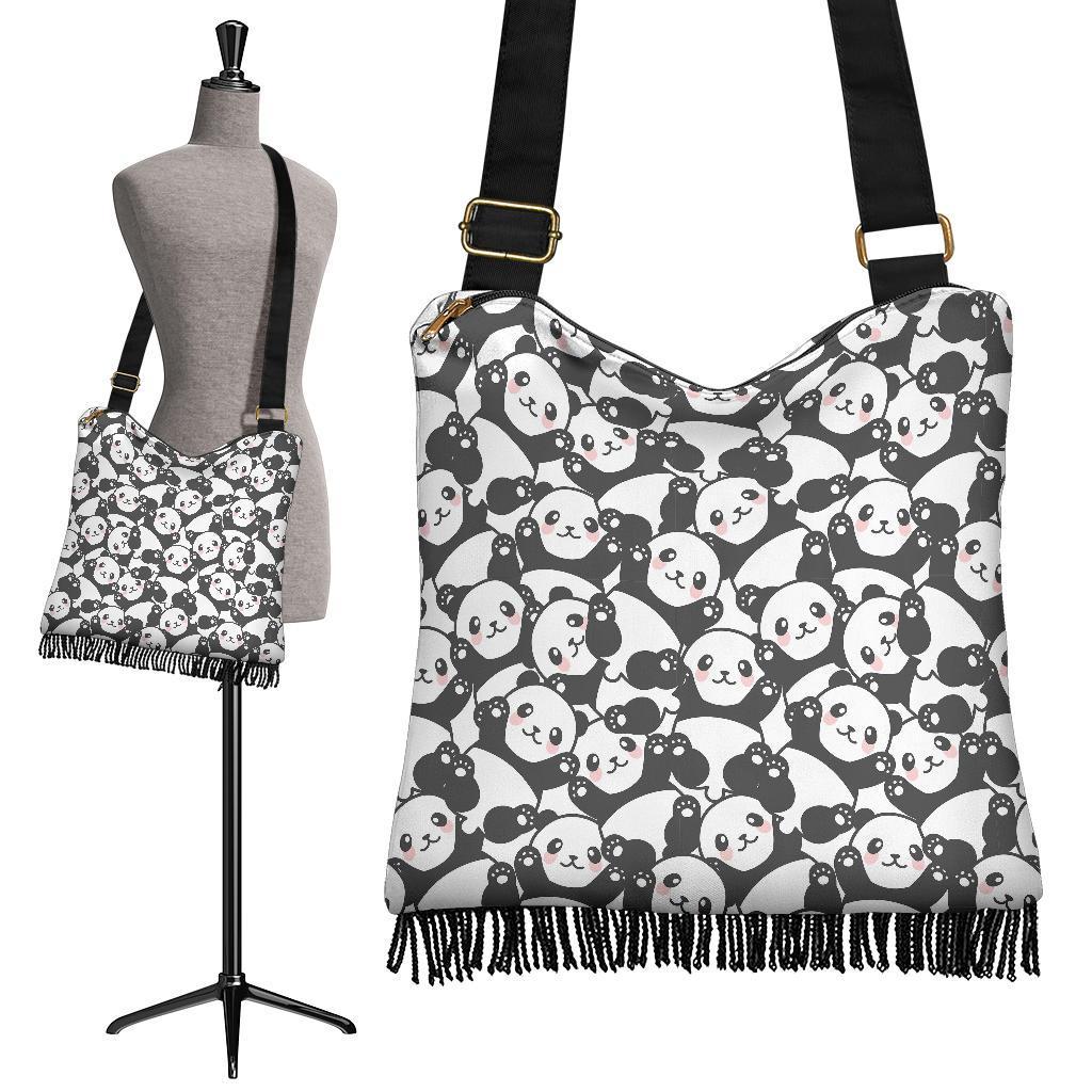 Baby Panda Pattern Print Crossbody Bags-grizzshop