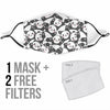 Baby Panda Pattern Print Face Mask-grizzshop