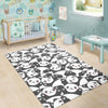 Baby Panda Pattern Print Floor Mat-grizzshop