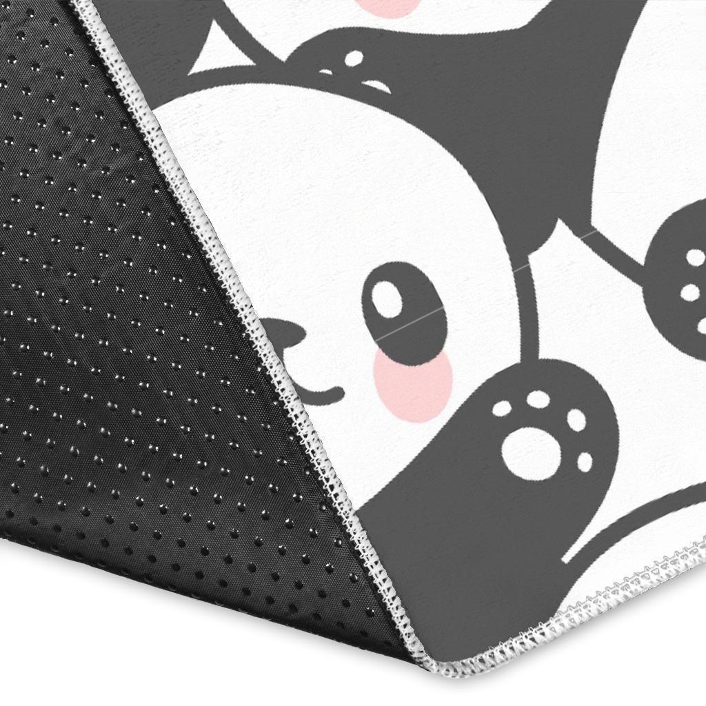 Baby Panda Pattern Print Floor Mat-grizzshop