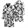 Baby Panda Pattern Print Men Long Robe-grizzshop