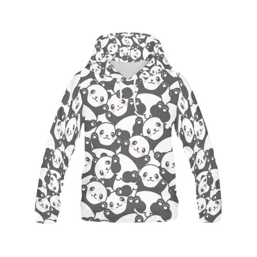 Baby Panda Pattern Print Men Pullover Hoodie-grizzshop