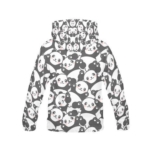 Baby Panda Pattern Print Men Pullover Hoodie-grizzshop