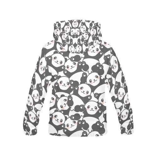 Baby Panda Pattern Print Men Pullover Hoodie-grizzshop