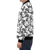 Baby Panda Pattern Print Men's Bomber Jacket-grizzshop