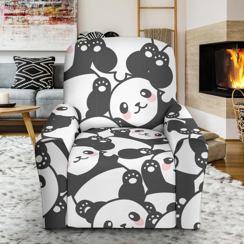 Baby Panda Pattern Print Recliner Cover-grizzshop