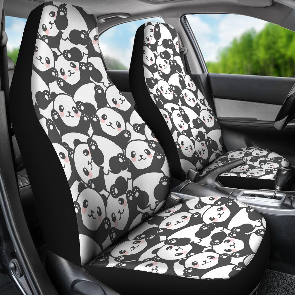 Baby Panda Pattern Print Universal Fit Car Seat Cover-grizzshop