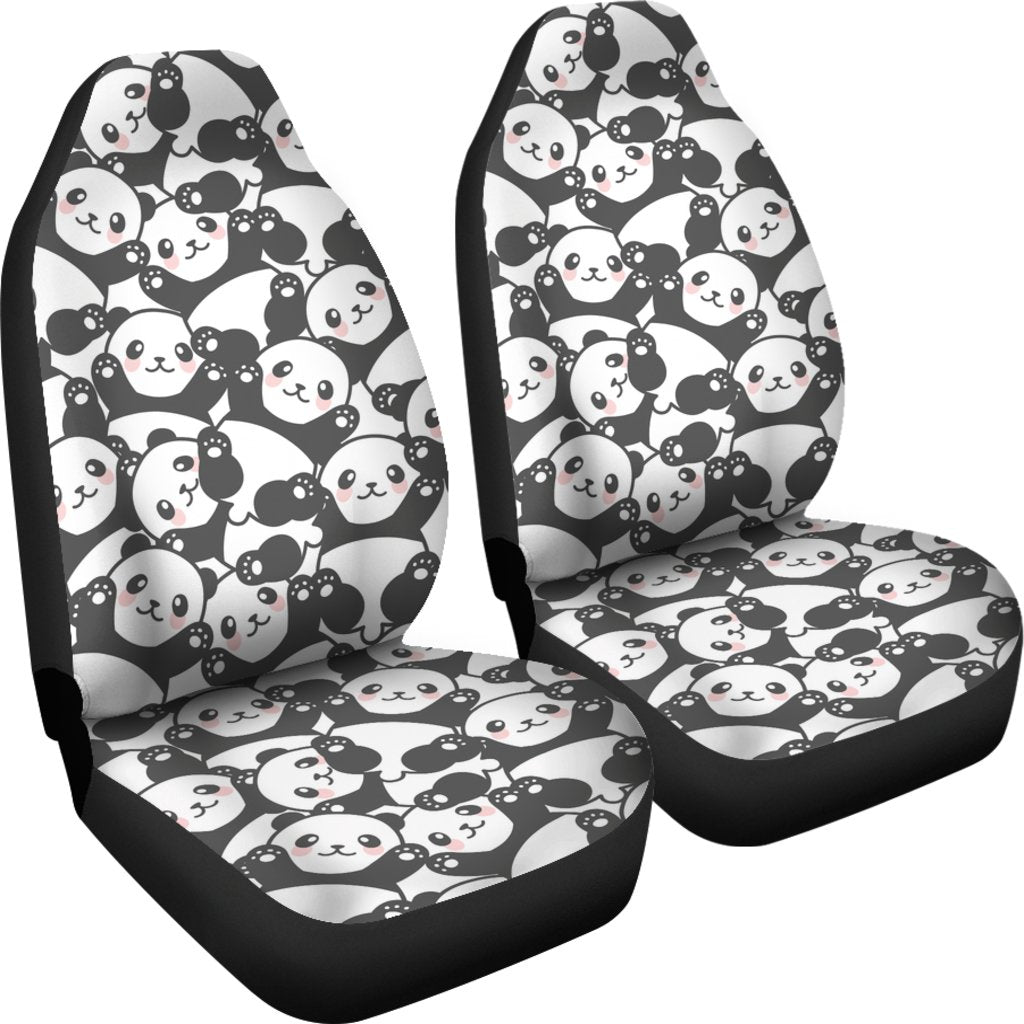 Baby Panda Pattern Print Universal Fit Car Seat Cover-grizzshop