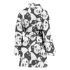 Baby Panda Pattern Print Women Long Robe-grizzshop