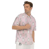 Baby Polar Bear White Print Pattern Men's Short Sleeve Shirts-grizzshop