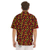 Back And Elm Maple Leave Print Pattern Men's Short Sleeve Shirts-grizzshop