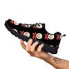 Bacon And Skull Fried Egg Print Pattern Black Sneaker-grizzshop