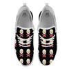 Bacon And Skull Fried Egg Print Pattern White Athletic Shoes-grizzshop