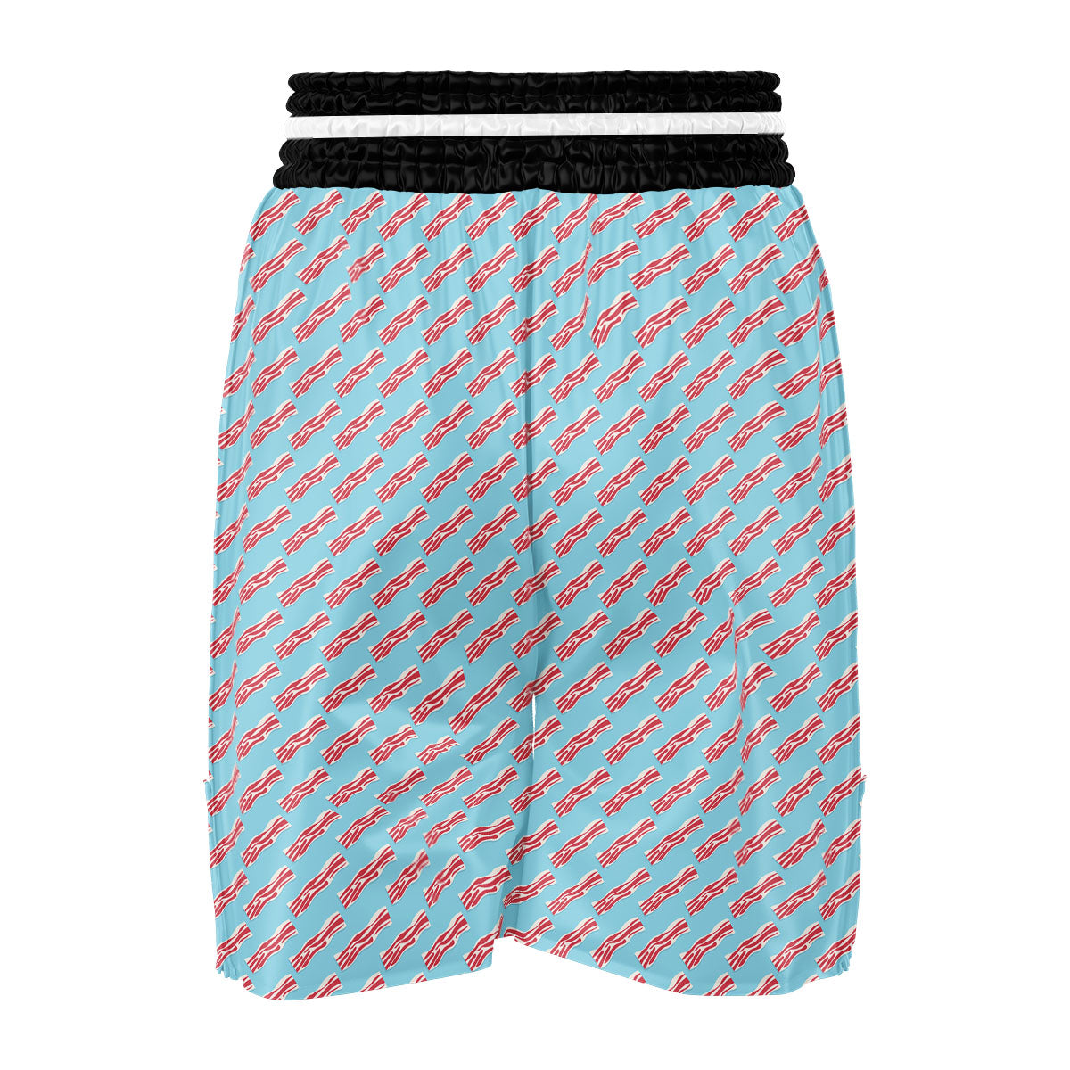 Bacon Blue Print Pattern Boxing Shorts-grizzshop