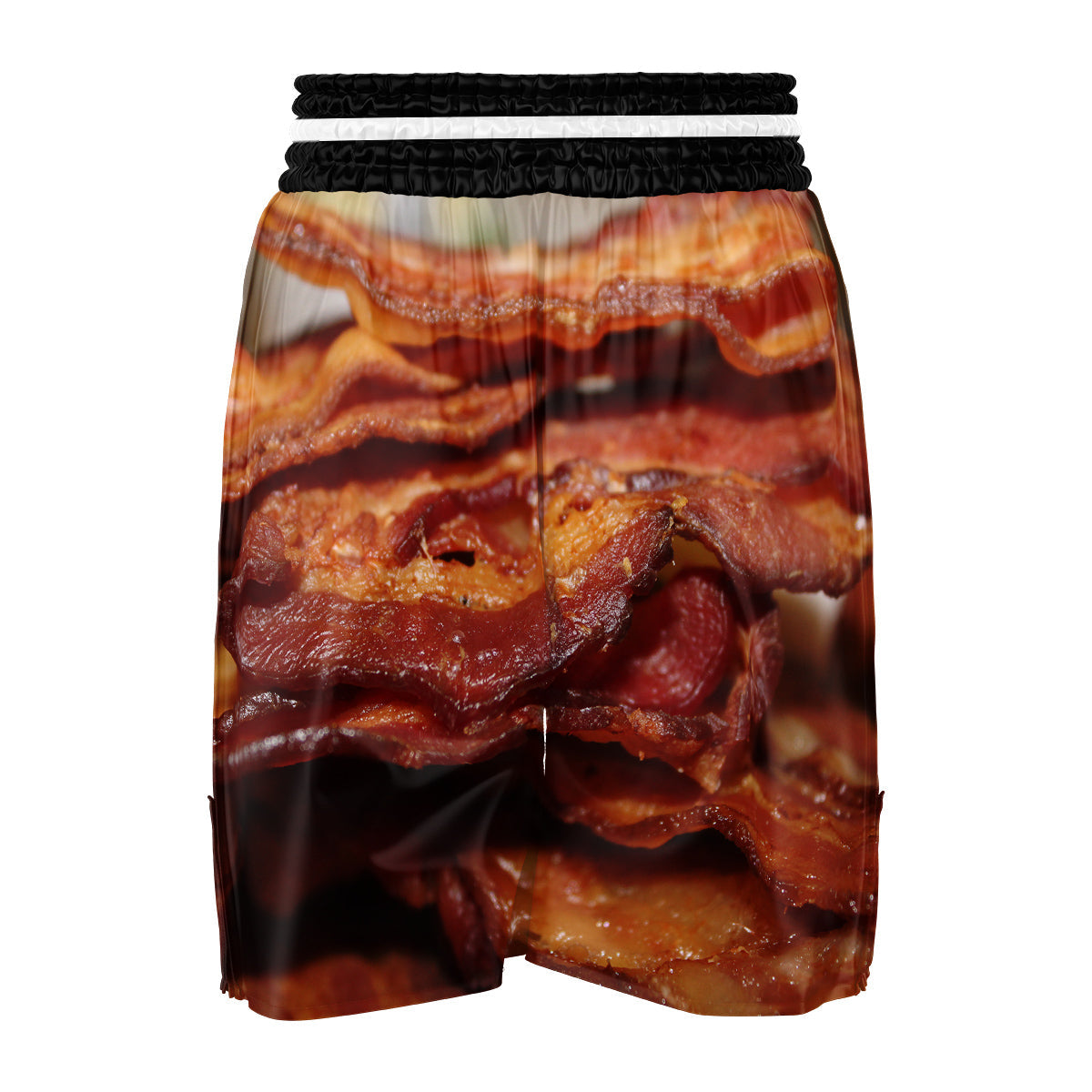 Bacon Crispy Print Boxing Shorts-grizzshop