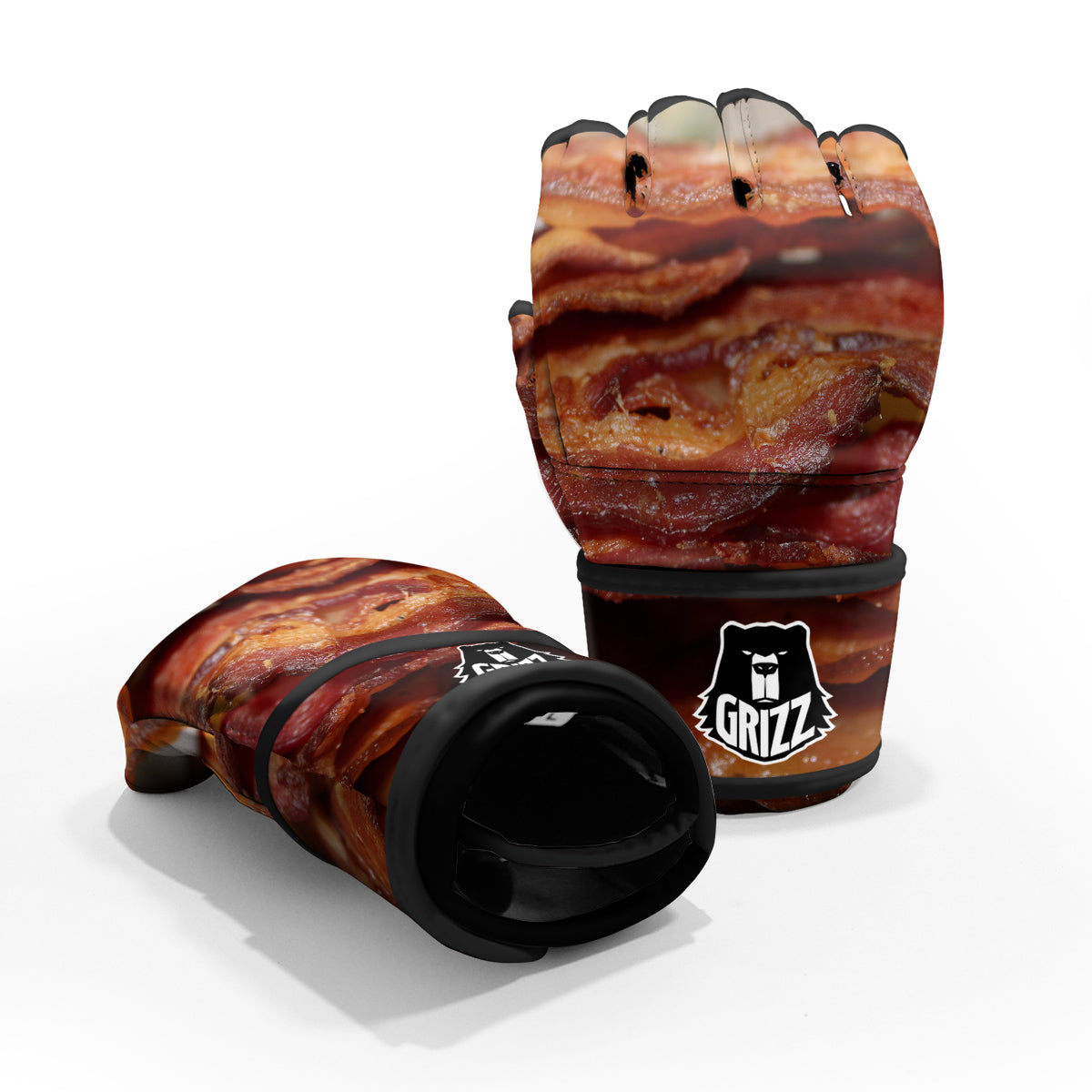 Bacon Crispy Print MMA Gloves-grizzshop
