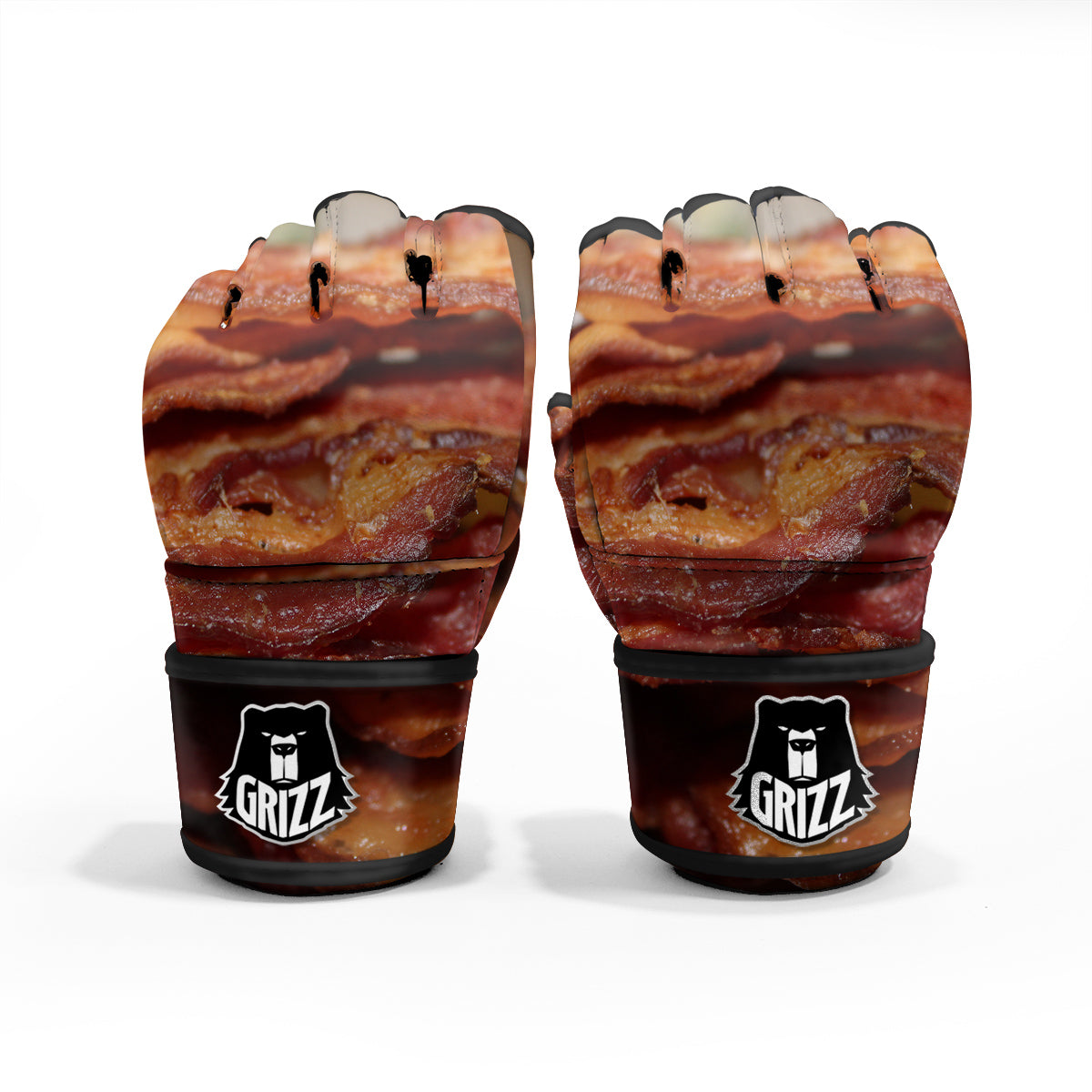 Bacon Crispy Print MMA Gloves-grizzshop