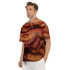 Bacon Crispy Print Men's Short Sleeve Shirts-grizzshop