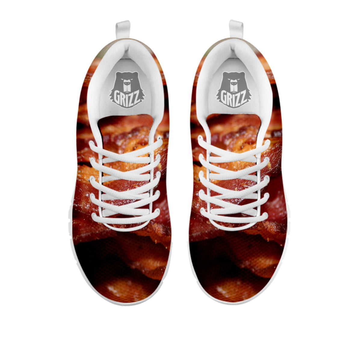 Bacon Crispy Print White Sneaker-grizzshop